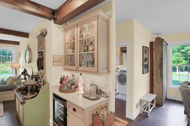 Farmhouse Beverage Center Cabinet