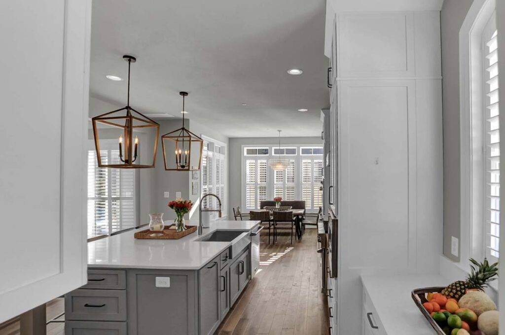Gray Island With Sink