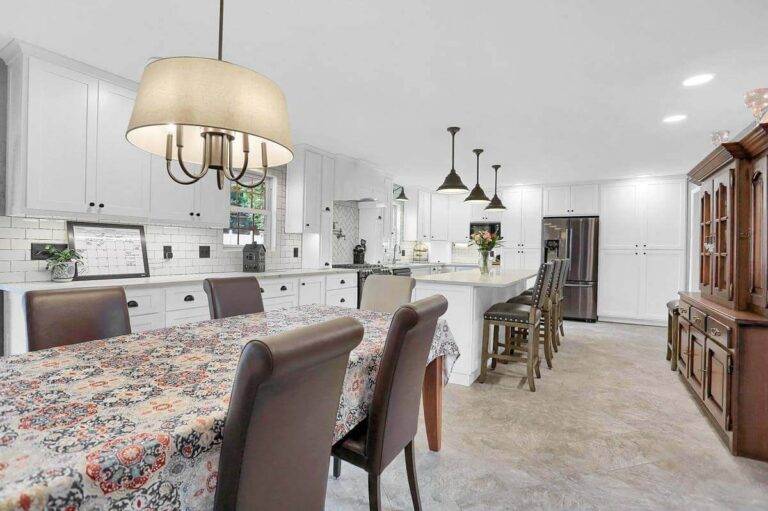 Shaker style white kitchen
